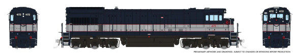 PRE-ORDER: Rapido 43113 - GE U34CH (DC Silent) NJDOT 4172 - HO Scale