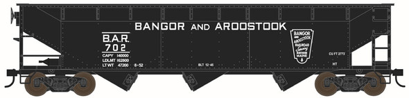 PRE-ORDER: Bowser 44086 - 70 Ton Offset Hopper Bangor & Aroostook (BAR) k722 - HO Scale