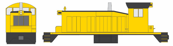 PRE-ORDER: Bowser 26196 - EMD SW1 (DC Silent) Generic Black & Yellow Ph. III No # - HO Scale