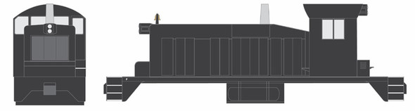 PRE-ORDER: Bowser 26199 - EMD SW1 (DCC and Sound) Generic Black Ph. III No # - HO Scale