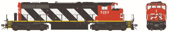 PRE-ORDER: Bowser 26212 - GMD SD40-2W (DC Silent) Canadian National (CN) 5263 Sergeant Stripe 2010s+ - HO Scale