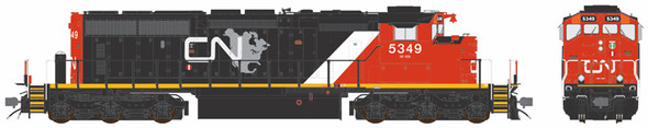 PRE-ORDER: Bowser 26222 - GMD SD40-2W (DC Silent) Canadian National (CN) 5349 North America 2010s+ w/Strght Air - HO Scale