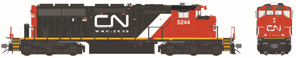 PRE-ORDER: Bowser 26231 - GMD SD40-2W (DCC and Sound) Canadian National (CN) 5244 Website 2010s+ w/Strght Air - HO Scale