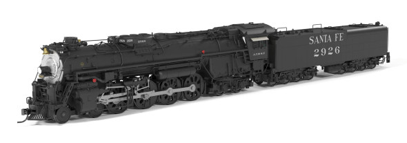 PRE-ORDER: Broadway Limited 10101 - ATSF Class 2900 4-8-4 (DC Silent) Atchison, Topeka and Santa Fe (ATSF) 2926/ As Appears Today - HO Scale