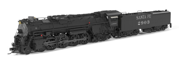 PRE-ORDER: Broadway Limited 10106 - ATSF Class 2900 4-8-4 (Paragon4 Sound/DC/DCC/Smoke) Atchison, Topeka and Santa Fe (ATSF) 2903/ Post-1947 Appearance - HO Scale