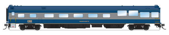 PRE-ORDER: Broadway Limited 10173 - Track Inspection Car CSX (CSXT) #994009/ "Massachusetts" / 1999-2006 Appearance - HO Scale