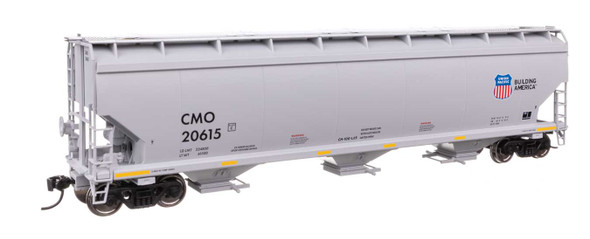 Walthers Mainline 910-7748 - 60' NSC 5150 3-Bay Covered Hopper Union Pacific (CMO) 20655 - HO Scale