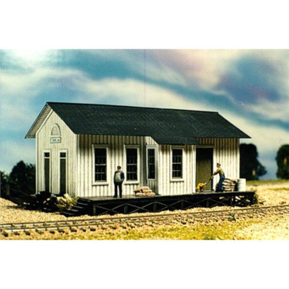Showcase Miniatures 113 - Ft Davis Railroad Depot   - N Scale Kit