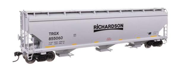 Walthers Mainline 910-7754 - 60' NSC 5150 3-Bay Covered Hopper Richardson (TRGX) 855070 - HO Scale
