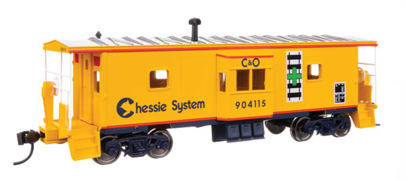 Walthers Mainline 910-8672 - International Bay Window Caboose Chessie (C&O) 904132 - HO Scale
