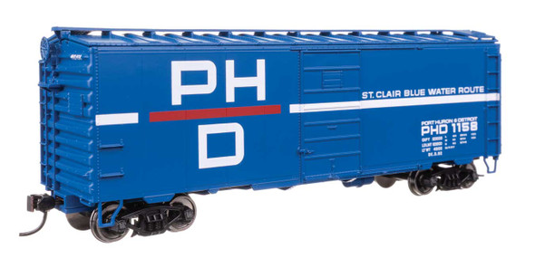 Walthers Mainline 910-45516 - 40' PS-1 Boxcar Port Huron & Detroit (PHD) 1167 - HO Scale