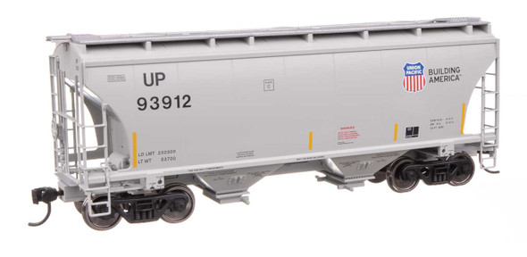 Walthers Mainline 910-49326 - 39' Trinity 3281 2-Bay Covered Hopper Union Pacific (UP) 93946 - HO Scale