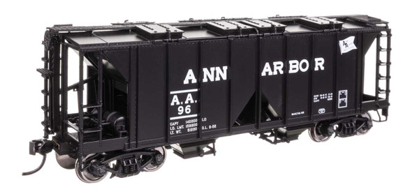Walthers Mainline 910-49704 - ACF 1958 Cu Ft Covered Hopper Ann Arbor Railroad (AA) 121 - HO Scale