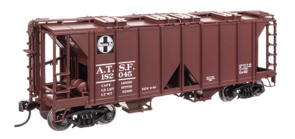Walthers Mainline 910-49706 - ACF 1958 Cu Ft Covered Hopper Atchison, Topeka and Santa Fe (ATSF) 182051 - HO Scale