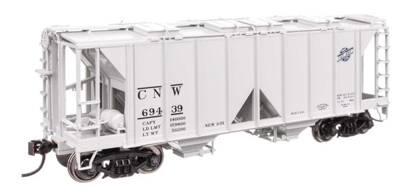 Walthers Mainline 910-49709 - ACF 1958 Cu Ft Covered Hopper Chicago & Northwestern (CNW) 69467 - HO Scale