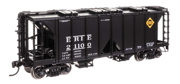 Walthers Mainline 910-49714 - ACF 1958 Cu Ft Covered Hopper Erie Railroad (ERIE) 21100 - HO Scale