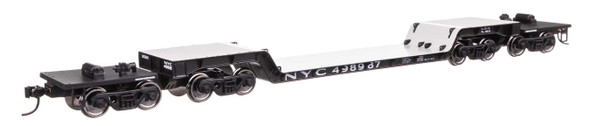 Walthers Mainline 910-50230 - 81' 8-Axle Depressed Center Flatcar New York Central (NYC) 498990 - HO Scale