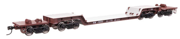 Walthers Mainline 910-50232 - 81' 8-Axle Depressed Center Flatcar Norfolk & Western (NW) 70101 - HO Scale