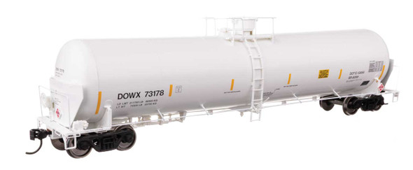 Walthers Proto 920-100766 - 55' Trinity Modified 30,145-Gallon Tank Car Dow Chemical Company (DOWX) 73178 - HO Scale