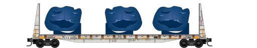 Micro-Trains Line 05444472 - 61’ Bulkhead Flatcar With Windmill Load Transportation Technology Services Inc (PEYX) 35452 - N Scale