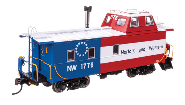 Walthers Proto 920-103609 - Wabash Streamlined Caboose Norfolk & Western (NW) 1776 (bicentennial) - HO Scale