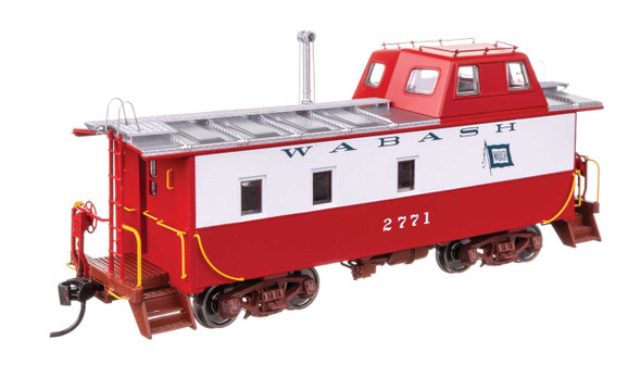 Walthers Proto 920-103613 - Wabash Streamlined Caboose Wabash (WAB) 2771 (red/white/flag) - HO Scale
