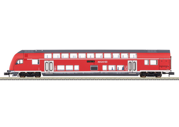 Minitrix 18057 - Type DBpbzfa 765.5 Bi-Level Cab Control Car (lights only) (DCC without Sound)  - N Scale