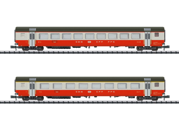Minitrix 18721 - Swiss Express Express Train Car Set Part 2  - N Scale