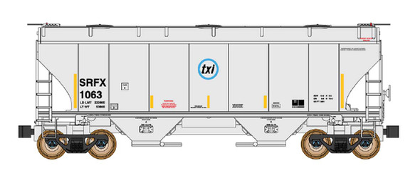 InterMountain 669007-03 - Trinity 3281 Covered Hopper SRFX 1031 - N Scale