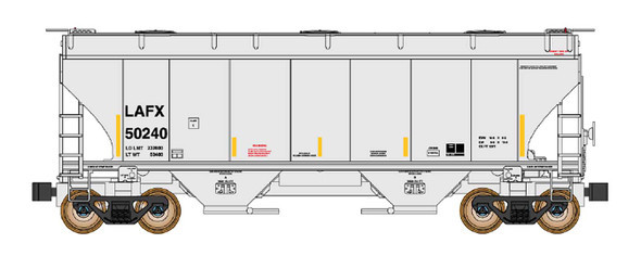 InterMountain 669017-06 - Trinity 3281 Covered Hopper LaFarge North America (LAFX) 50180 - N Scale
