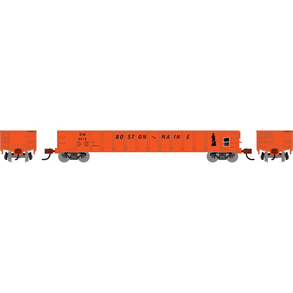 Athearn 1913 - 52' Mill Gondola Boston & Maine (BM) 9072 - N Scale