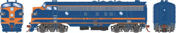 Athearn Genesis 19611 - EMD FP7 (DC Silent) Chicago & Eastern Illinois (C&EI) 1607 - HO Scale