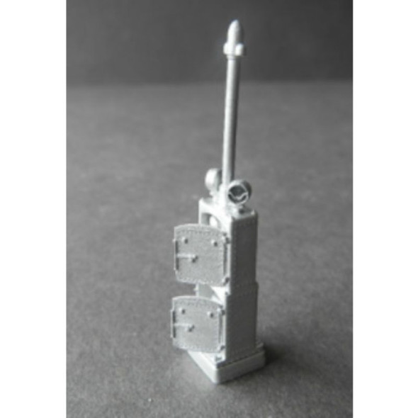 Showcase Miniatures 2193 - Ground Relay Box and Mast with Block Indiscators (Tall)   - HO Scale Kit