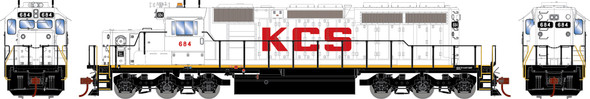 Athearn 1235 - EMD SD40-2 (DC Silent) Kansas City Southern (KCS) 684 - HO Scale