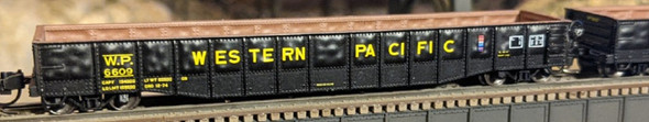 Bluford Shops 52174 - 52'6" Medium Dented Gondola Western Pacific (WP) 6609 - N Scale