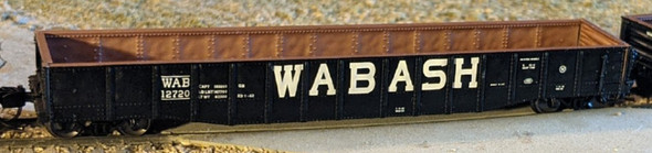Bluford Shops 52184 - 52'6" Medium Dented Gondola Wabash (WAB) 12682 - N Scale