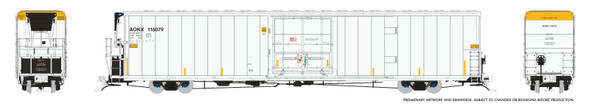 Rapido 167506A-116093 - Greenbrier 72' IL 7780 Reefer (w/ Sound) Arkansas-Oklahoma Railroad (AOKX) 116093 - HO Scale