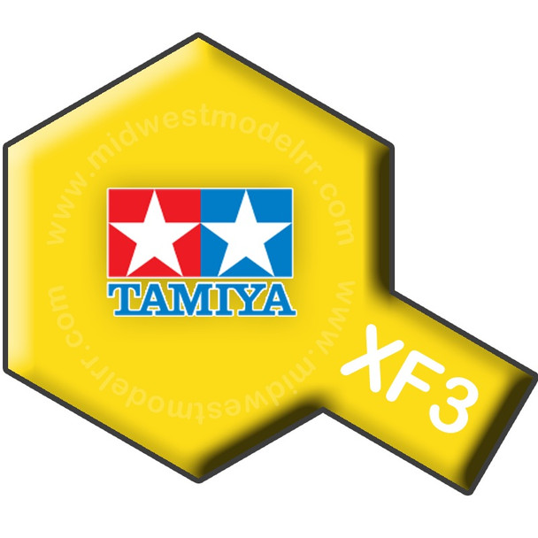 TAMIYA 81303 - XF3 Flat Yellow Acrylic Paint - 23ml Bottle