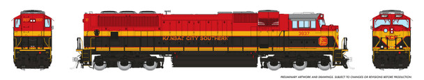 PRE-ORDER: Rapido 1111531 - EMD SD70MACe (DCC and Sound) Kansas City Southern (KCS) 3967 - N Scale