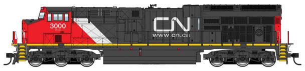 PRE-ORDER: Walthers Mainline 910-10803 - GE ET44AC GEVO Tier 4 (DC Silent) Canadian National (CN) 3000 - HO Scale