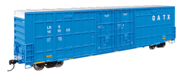 PRE-ORDER: Walthers Mainline 910-3127 - 60' High Cube Plate F Horizontal Post Boxcar GATX LRS 141021 - HO Scale