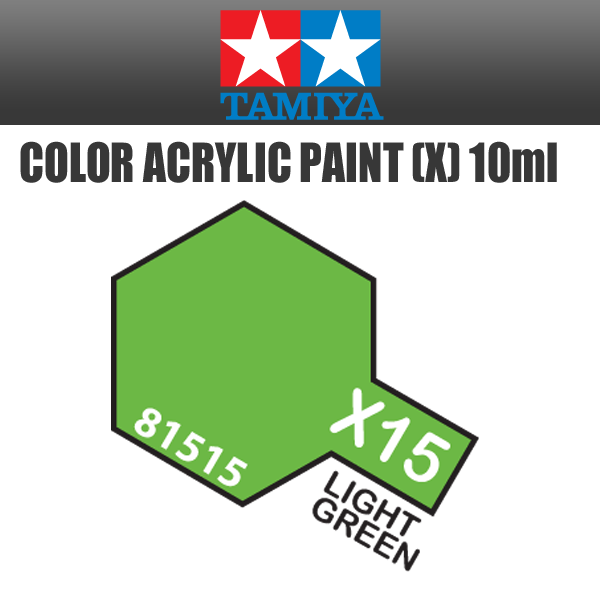 TAMIYA 81515 - Acrylic Mini X-15 Light Green - 10ml Bottle