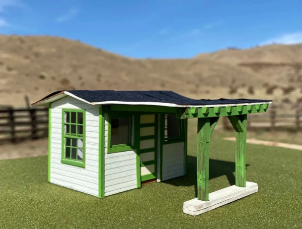 New Creations Victorian N-003 - Weller Gas Station  - N Scale Kit