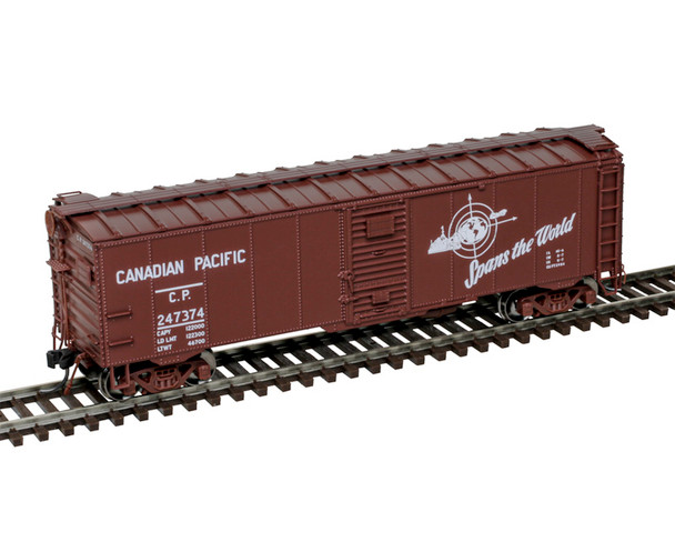 Atlas Master 20007897 - Minibox Box Car Canadian Pacific (CP) 247374 Spans the World - HO Scale