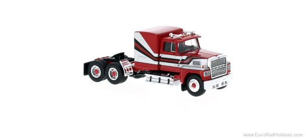 East Coast Circuits 2026-08 - 1978 Ford LTL 9000 - Red, Silver & Black  - HO Scale
