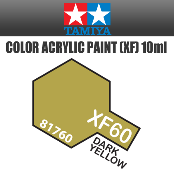 TAMIYA 81760 - Acrylic Mini XF-60 Dark Yellow - 10ml Bottle