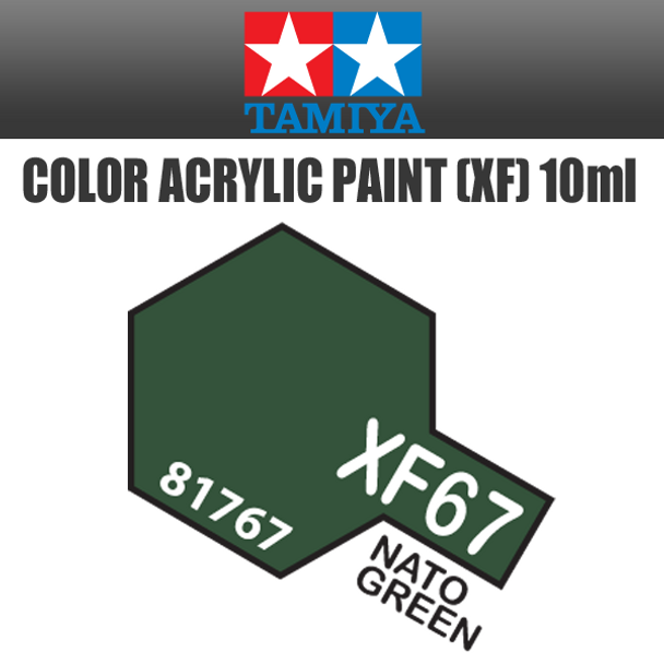TAMIYA 81767 - Acrylic Mini XF-67 NATO Green - 10ml Bottle