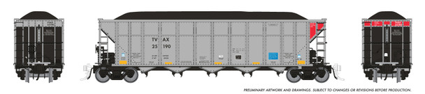 Rapido 169056A-25224 - AutoFlood III Coal Hopper Tennessee Valley Authority (TVAX) 25224 - HO Scale
