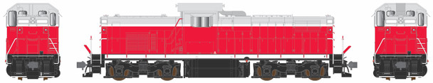 PRE-ORDER: Bowser/English's Model Railroad 60696 - ALCo C-415 (DC Silent) Unlettered Generic Red/Grey/White - HO Scale