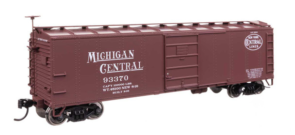Walthers Mainline 910-41059 - 40' Steel Boxcar with Murphy Ends New York Central (NYC) 93377 - HO Scale